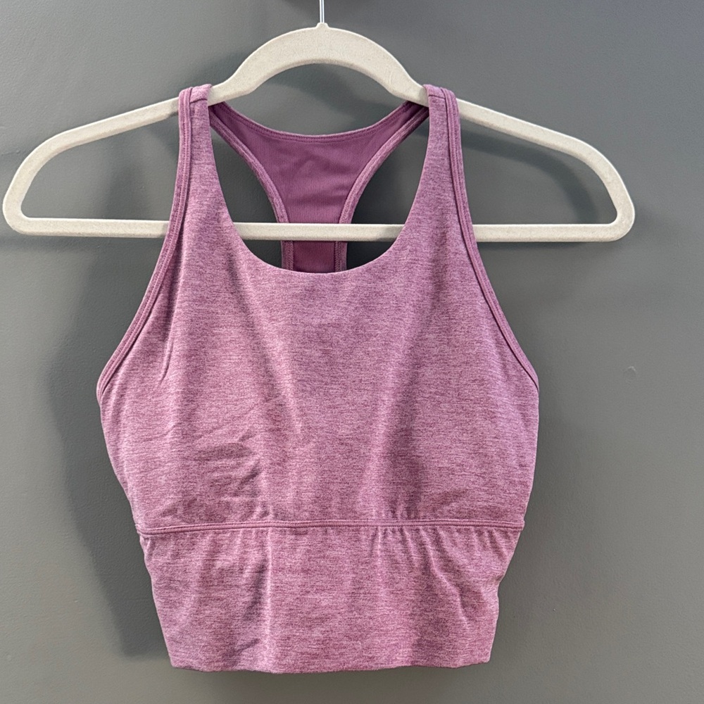 Women's Heathered Racerback Sports Bra - Mauve